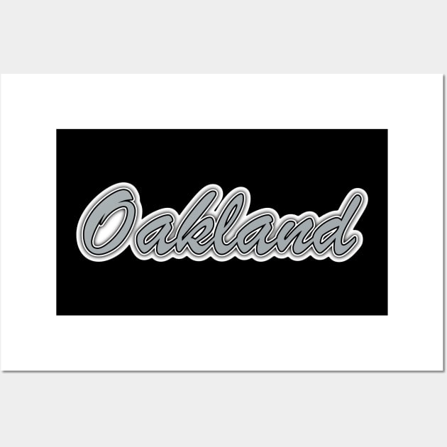 Football Fan of Oakland Wall Art by gkillerb